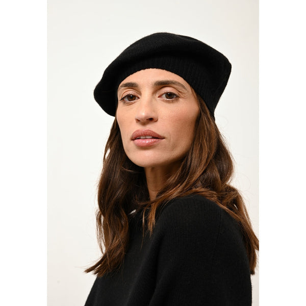 Béret 4 Fils Paris - 100% Cachemire 4 Fils - Noir - Mixte