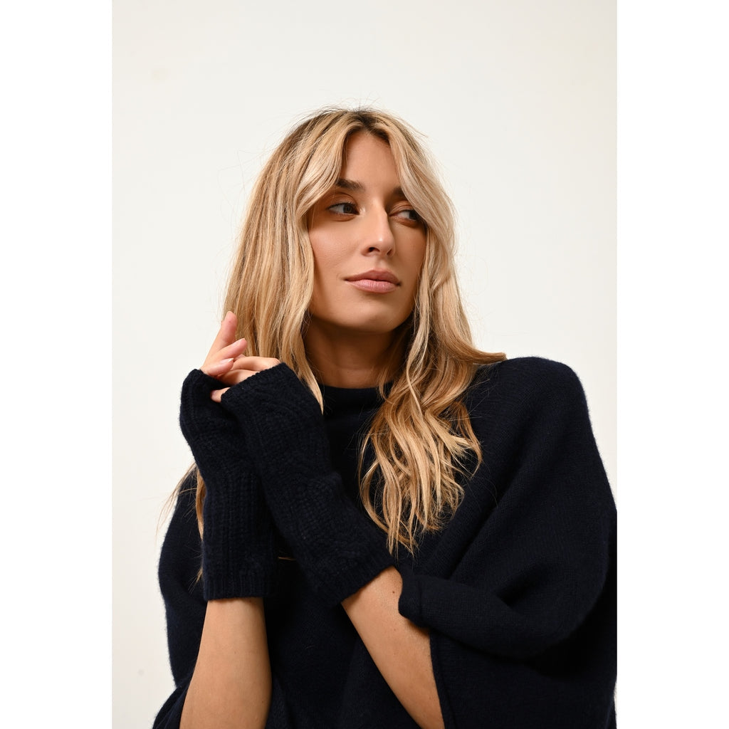 Mitaines 6 Fils Bale - 100% Cachemire 6 Fils - Navy - Mixte