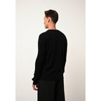 Pull Col V  Tom - 100% Cachemire 2 Fils - Noir - Homme