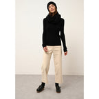 Pull Col Rond Avana - 100% Cachemire 2 Fils - Noir - Femme