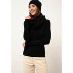Pull Col Rond Avana - 100% Cachemire 2 Fils - Noir - Femme