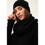 Pull Col Rond Avana - 100% Cachemire 2 Fils - Noir - Femme