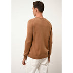 Pull Col Rond 4 Fils Gabin - 100% Cachemire 4 Fils - Noisette - Homme