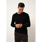 Pull Col Rond 4 Fils Gabin - 100% Cachemire 4 Fils - Noir - Homme