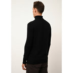 Pull Col Roulé 4 Fils Sacha - 100% Cachemire 4 Fils - Noir - Homme