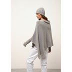 Poncho 4 Fils Ashley - 100% Cachemire 4 Fils - Nuage Chiné - Femme