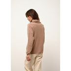 Pull Col Roulé Blantyre - 100% Cachemire 2 Fils - Camel Chiné - Femme