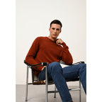 Pull Col Rond Howard - 100% Cachemire 2 Fils - Écureuil - Homme