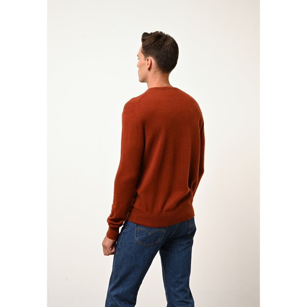 Pull Col Rond Howard - 100% Cachemire 2 Fils - Écureuil - Homme