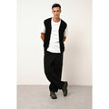 Cardigan Col V Sans Manches Lana - 100% Cachemire 2 Fils - Noir - Homme