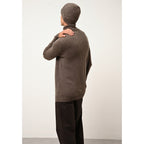 Pull Col Roulé 4 Fils Sacha - 100% Cachemire 4 Fils - Taupe Chiné - Homme