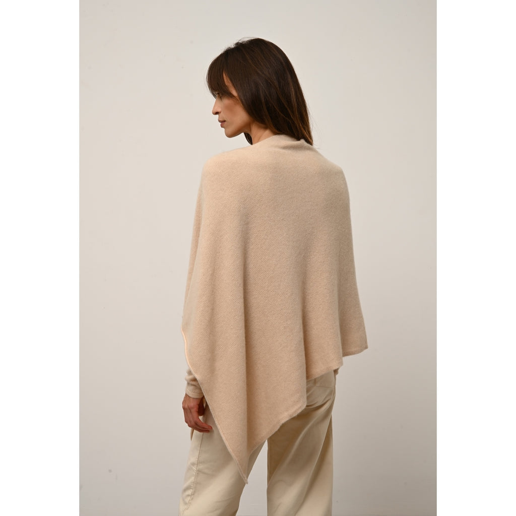 Poncho 4 Fils Ashley - 100% Cachemire 4 Fils - Sable - Femme
