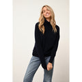 Pull Col Roulé Lilly Navy - 100% Cachemire - 2 Fils - Jersey - Femme
