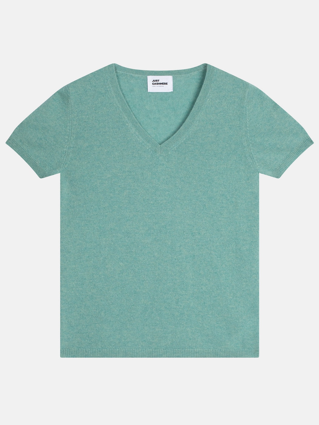 T-Shirt Col V - Glamis - Vert Chiné