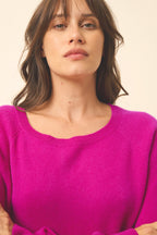 Pull Col Bateau Goutte Dos - Abigail - Violine