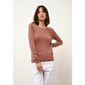 Just Cashmere - Pull Col Rond Vivian Terracota - 100% Cachemire - 2 Fils - Jersey - Femme