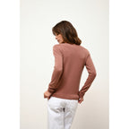 Just Cashmere - Pull Col Rond Vivian Terracota - 100% Cachemire - 2 Fils - Jersey - Femme