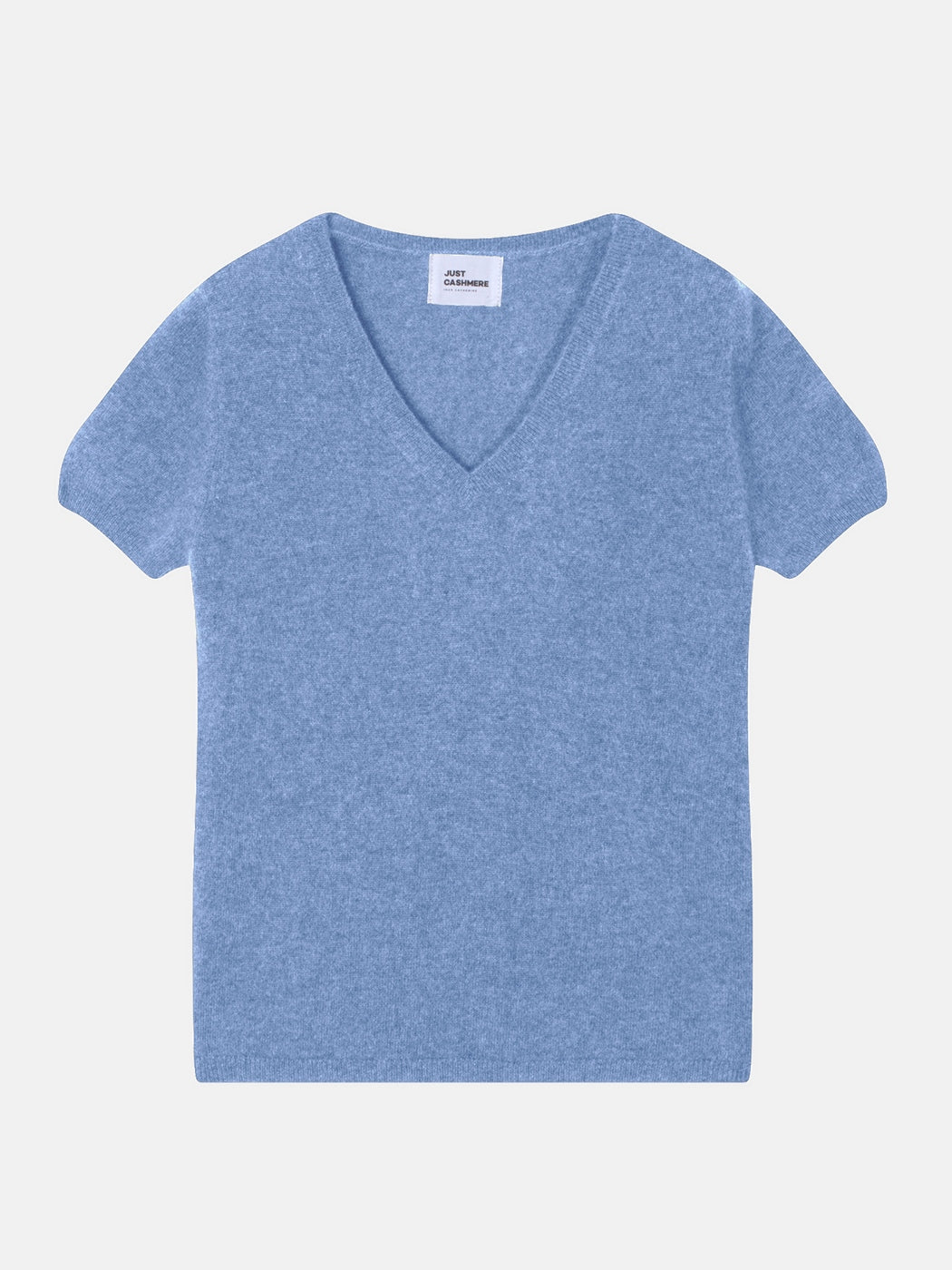 T-Shirt Col V - Glamis - Sky