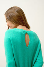 Pull Col Bateau Goutte Dos - Abigail - Jungle