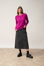 Pull Col Rond 4 Fils - Arequipa - Violine