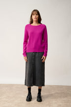 Pull Col Rond 4 Fils - Arequipa - Violine