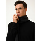Pull Col Rond Howard - 100% Cachemire 2 Fils - Noir - Homme