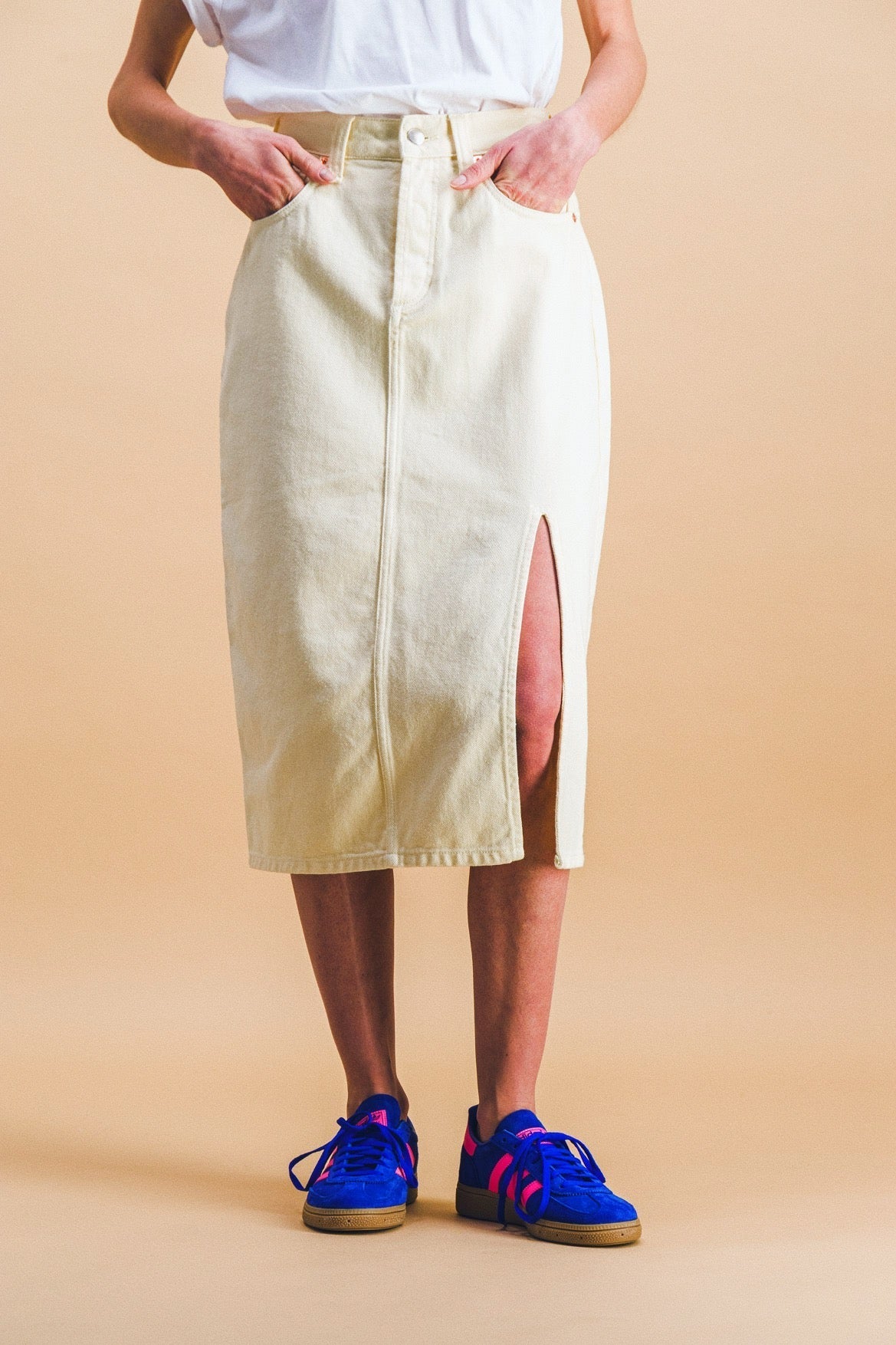 Jupe Lucile En Denim Beurre Frais