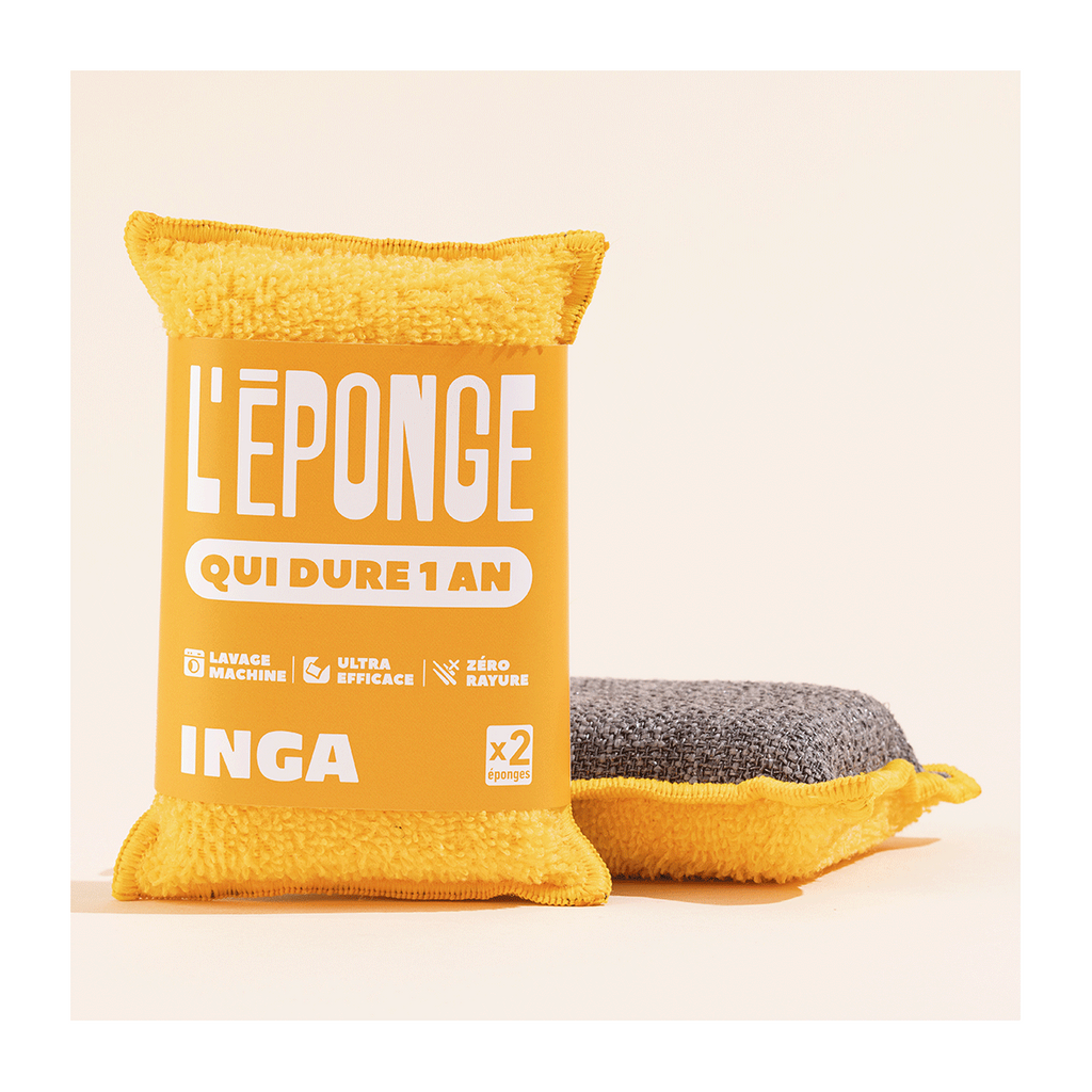 Duo D'Éponges Lavables (avec ou sans support)