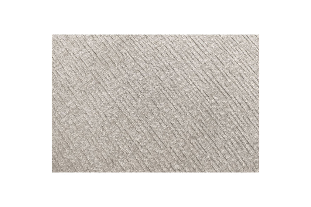 Jeanne - Canapé D'Angle Fixe Modulable - Tissu Texturé Avec 2 Chauffeuses, 1 Angle Et 2 Poufs