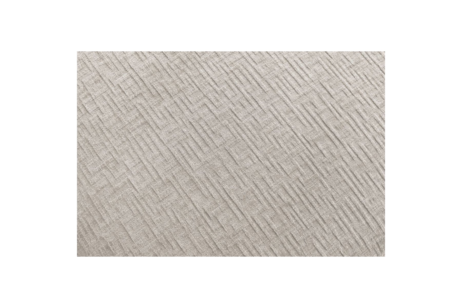 Jeanne - Canapé D'Angle Fixe Modulable - Tissu Texturé Avec 2 Chauffeuses, 1 Angle Et 2 Poufs