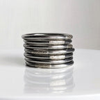 Jonc Bouddhiste - Antique Silver