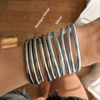 Jonc Bouddhiste - Antique Silver