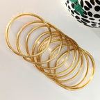 Jonc Bouddhiste Fin - Light Gold