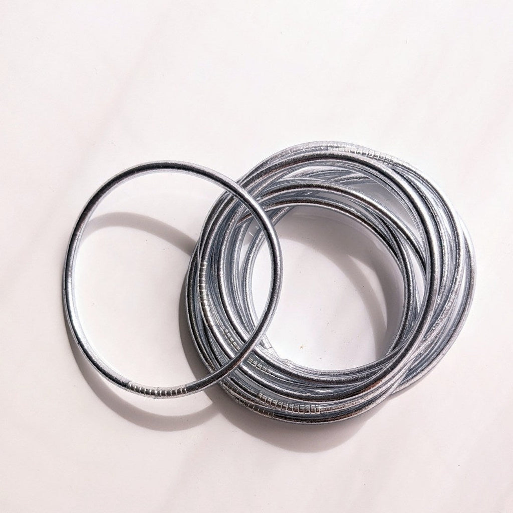 Jonc Bouddhiste Fin - Silver