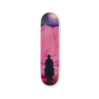 Jules De Balincourt's Looking for an enlightened cowboy skateboard art by the skateroom
