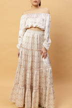Top Joana - White Peacock