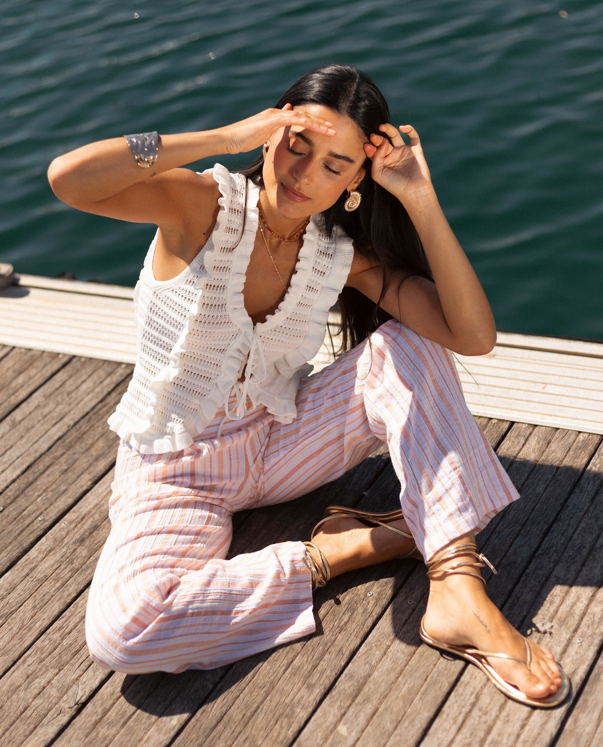 Gilet Eternal Waves - Écru