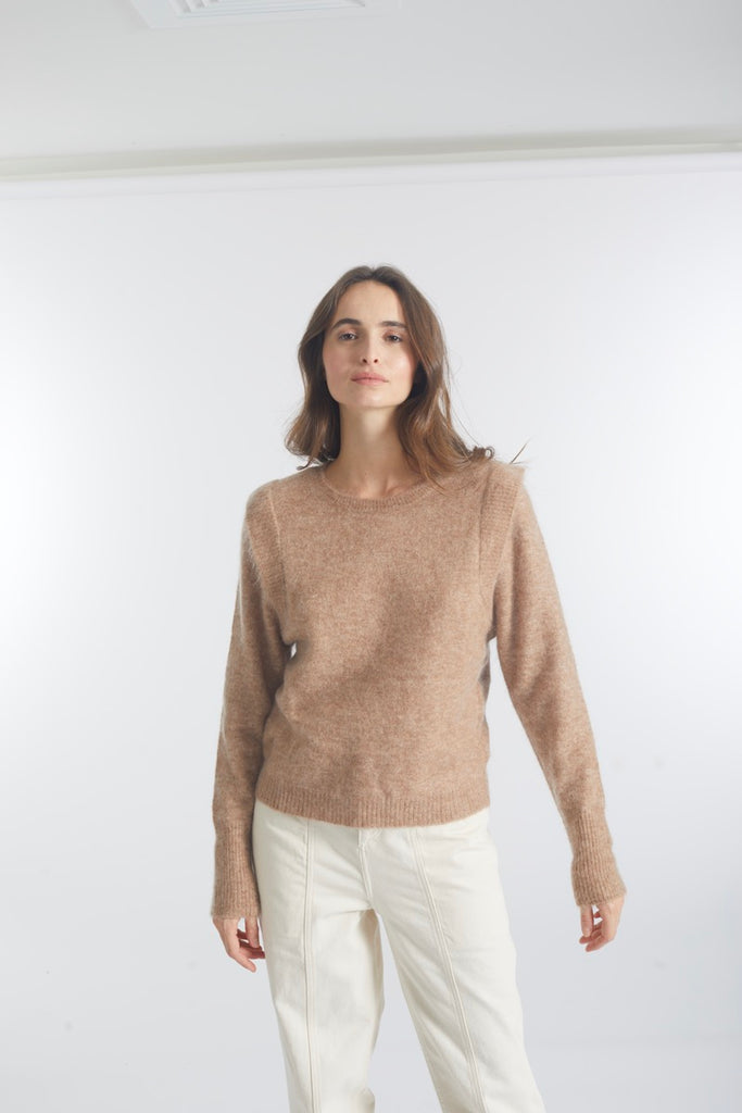Reiko - Pull Kaila - Chestnut Cream - Femme