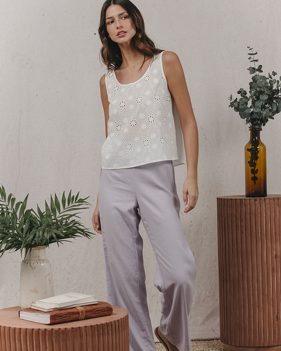 Pantalon Kameron - Parme