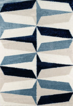 Karena - Tapis D'Intérieur - Polyester - Bleu