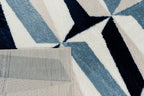 Karena - Tapis D'Intérieur - Polyester - Bleu