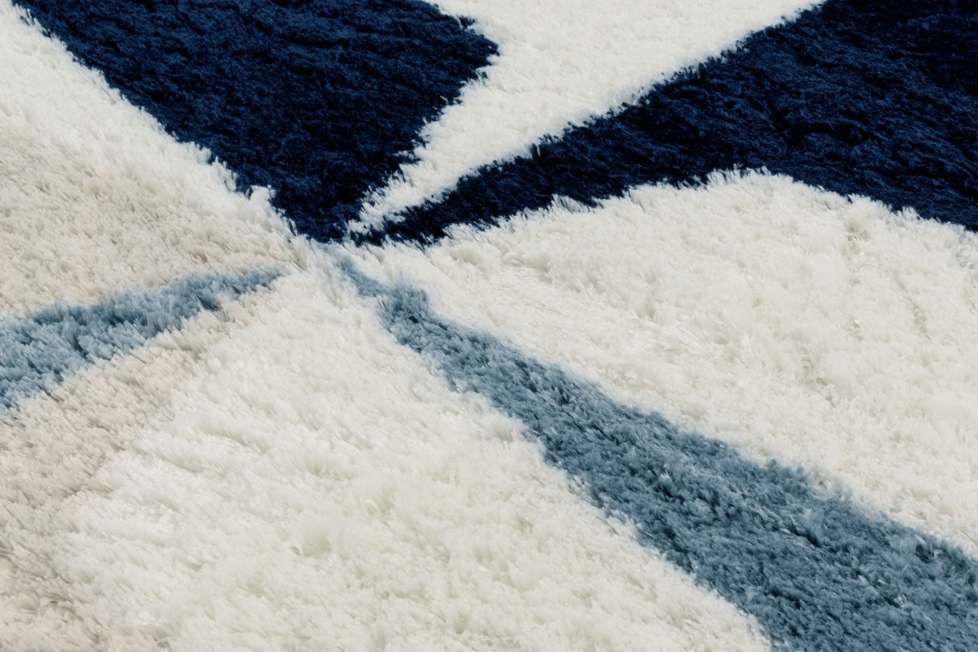 Karena - Tapis D'Intérieur - Polyester - Bleu