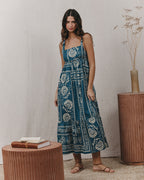 Robe Longue Kareen Bleu