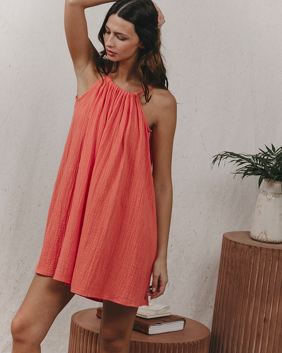 Robe Courte Karma - Peche
