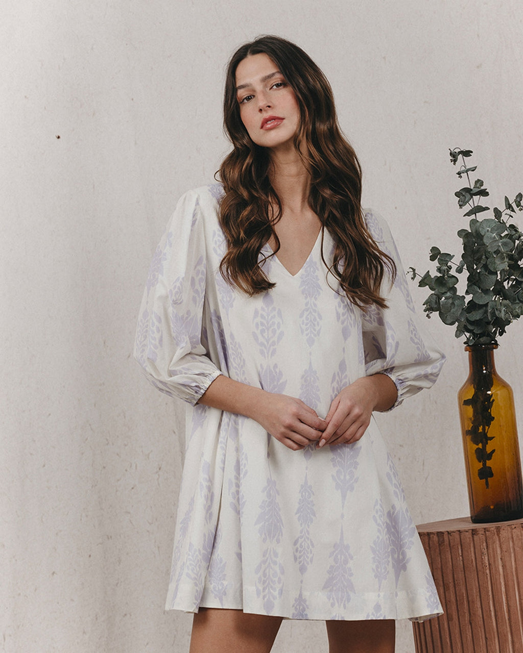 Robe Courte Karmique - Ecru