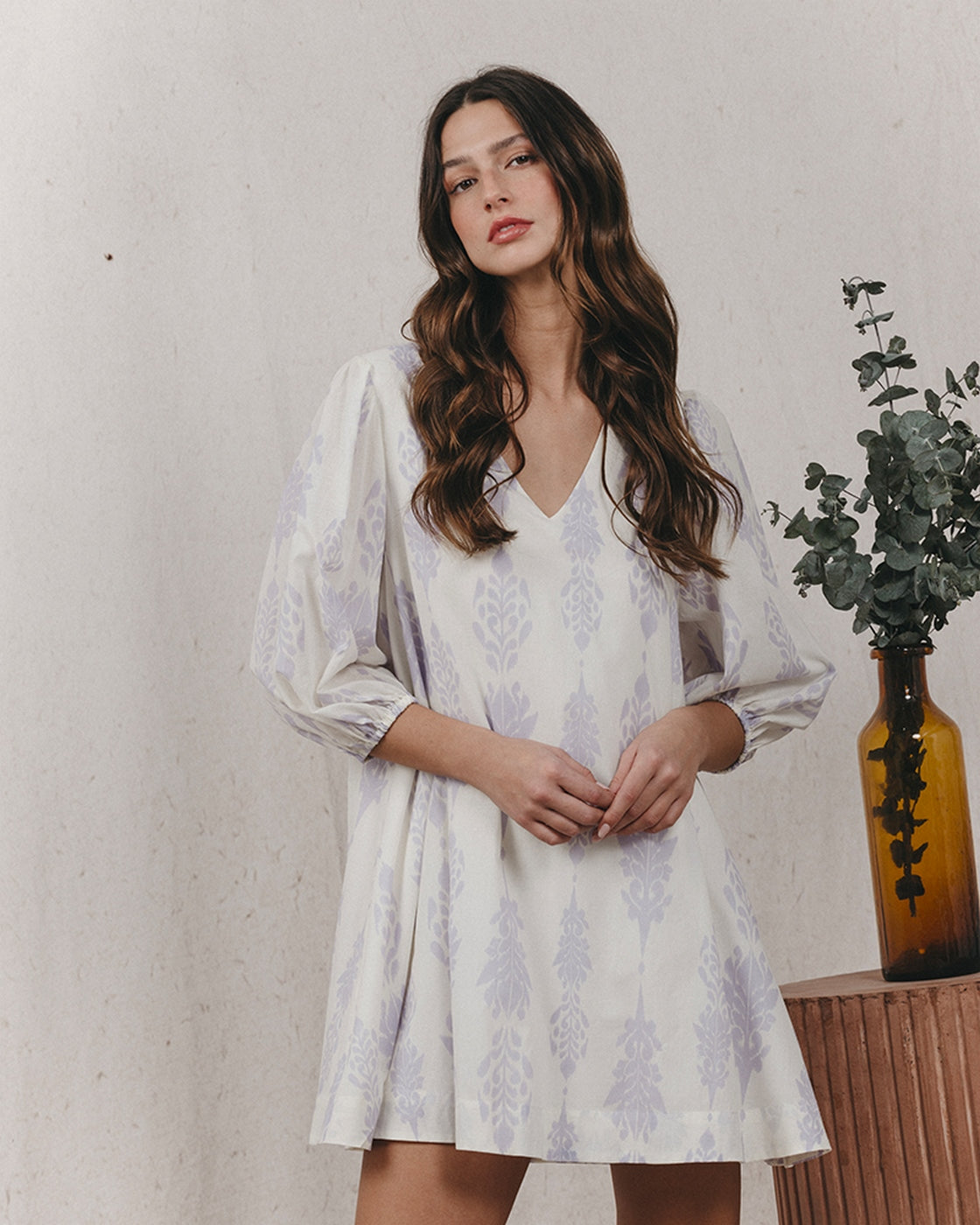 Robe Courte Karmique - Ecru