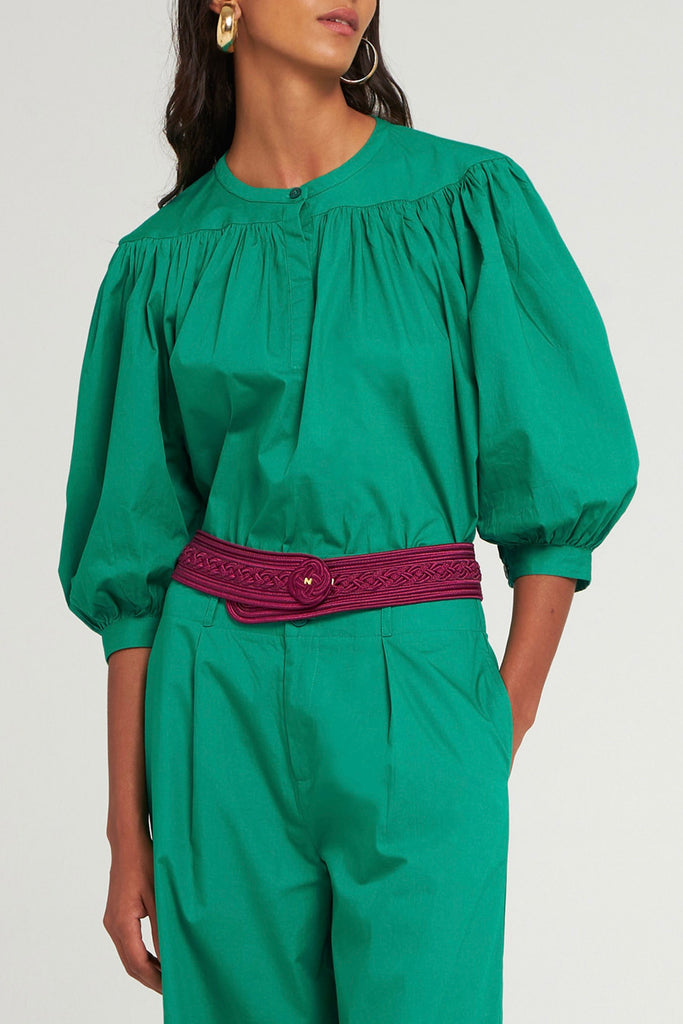 Blouse Karo - Green