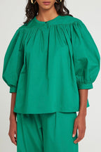 Blouse Karo - Green