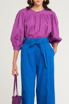 Blouse Karo - Purple
