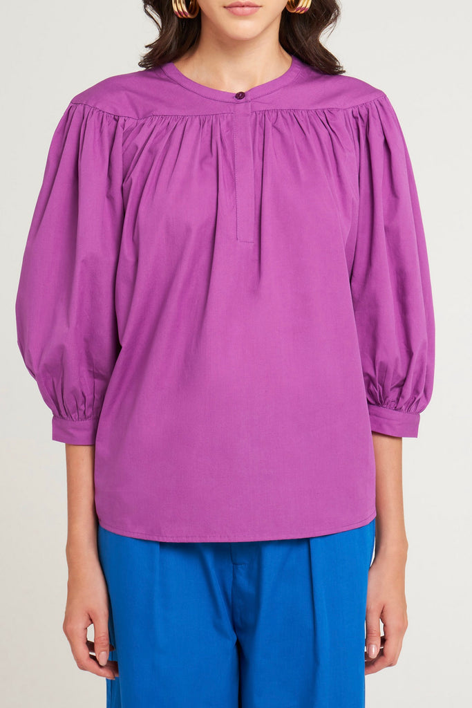 Blouse Karo - Purple